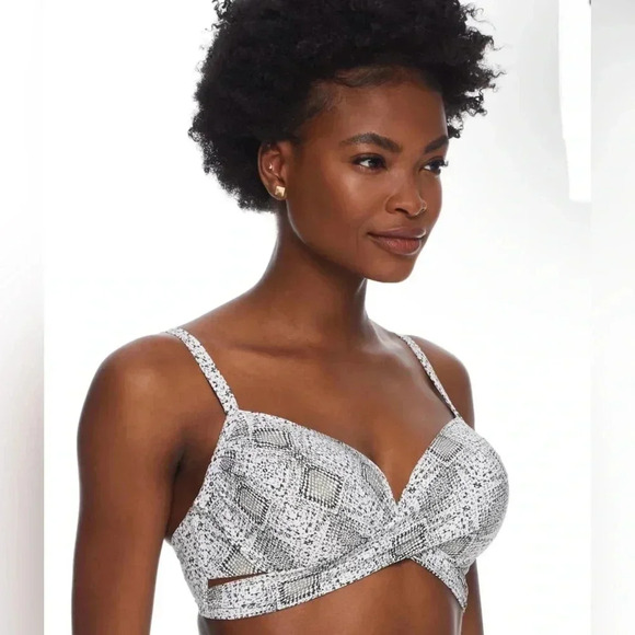 Coco Reef Diamond Head Wrap Underwire Bikini Top Size 40/42D - Picture 3 of 8